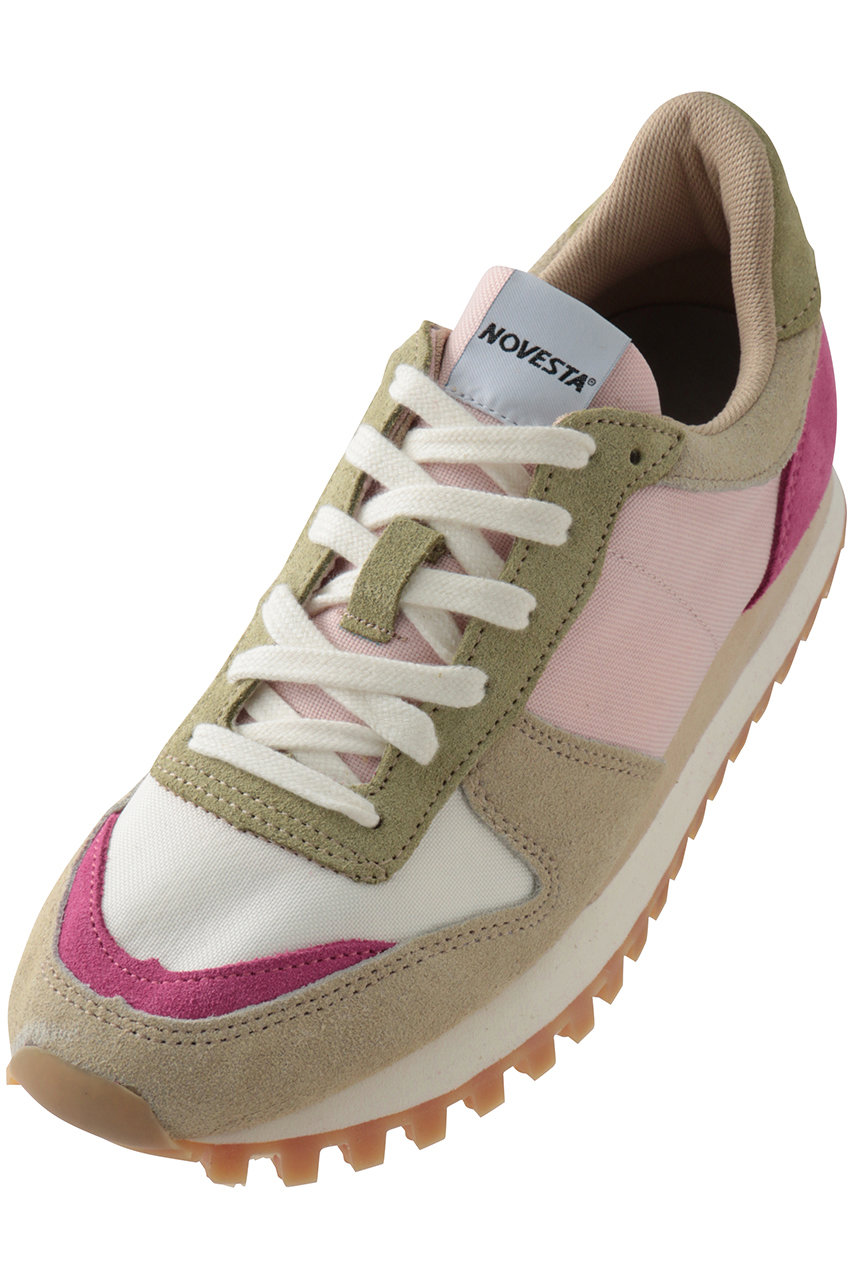 ノヴェスタ/NOVESTAのMARATHON TRAIL スニーカー(ピンクルージュ×カーキ/N45（7）9006-650BEI001)