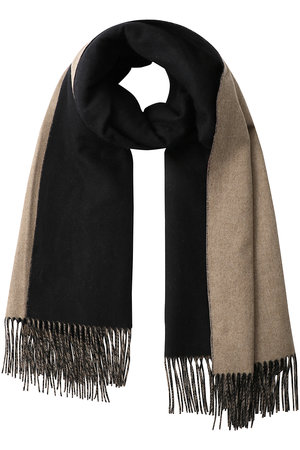 【UNISEX】ウールカシミヤリバーシブルストール