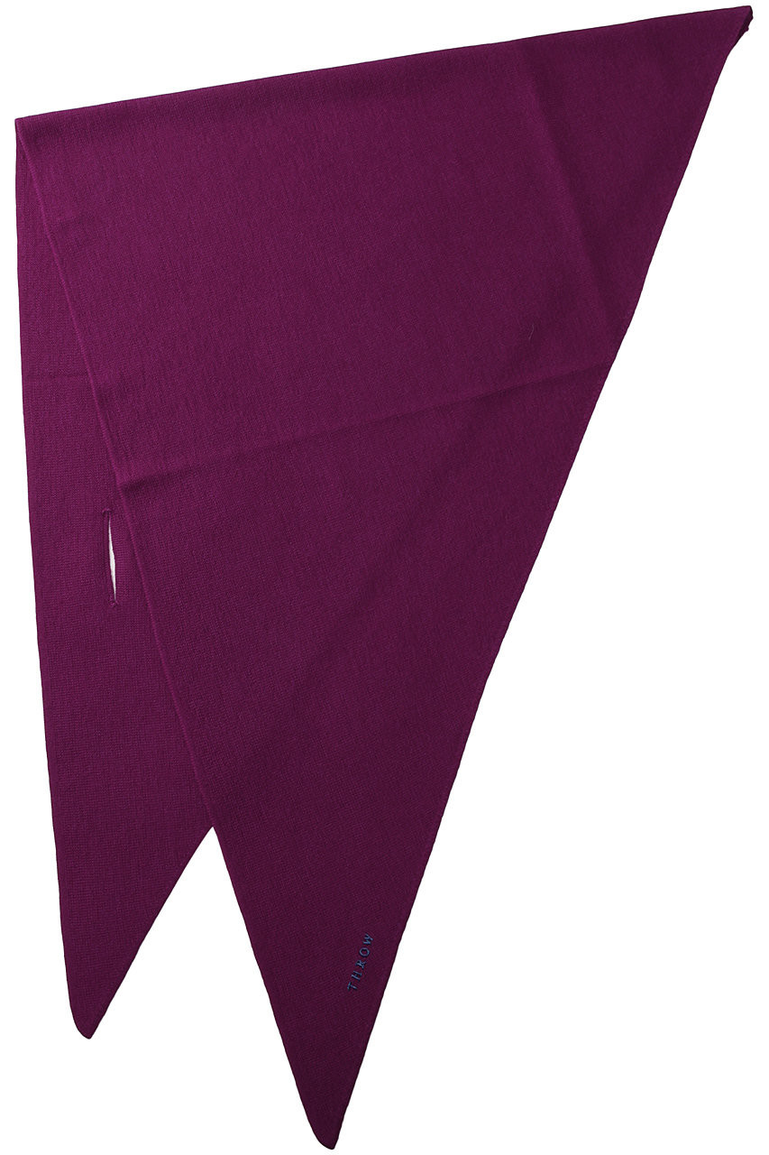 Throw スロー Unisex トライアングルニットスカーフ パープルピンク の通販 Elleshop エル ショップ