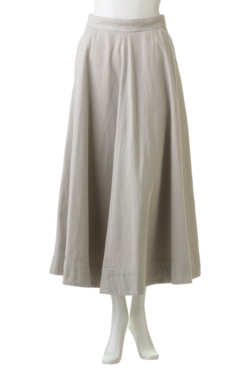 YANUK フレアデニムスカート ホワイト XS YANUK(ヤヌーク)｜フレア