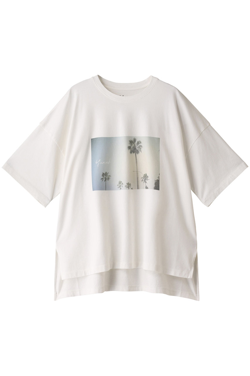 ヤヌーク/YANUKのプリントTシャツ(ホワイト/57121909)