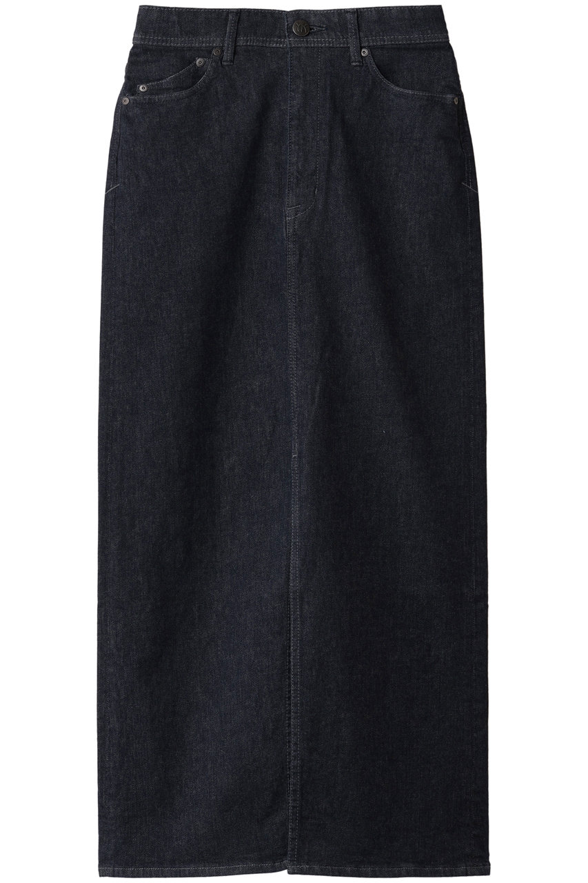 ヤヌーク/YANUKのスリットロングスカート(インディゴパーマネント/57153304)