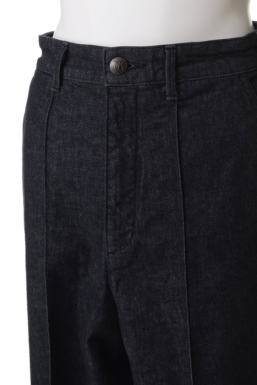 YANUK(ヤヌーク)｜ピンタックストレート/インディゴパーマネント の