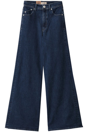 ヤヌーク/YANUKのワイドフレアデニム(110600/110604)