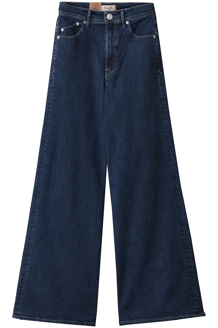 ヤヌーク/YANUKのワイドフレアデニム(ウォーンインディゴ/57153382)