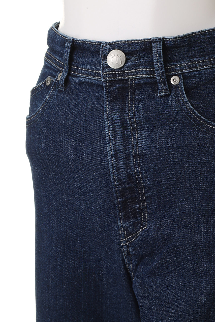 YANUK(ヤヌーク)｜ワイドフレアデニム/ウォーンインディゴ の通販