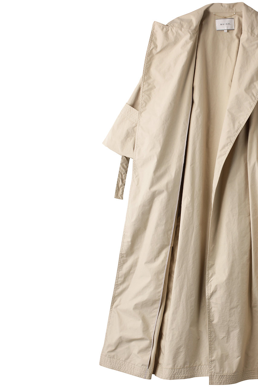 新品◇BEIGE,【雑誌掲載】ORCHID / ロングコートスプリングコート ORCHID / ロングコートベイジスプリングコート