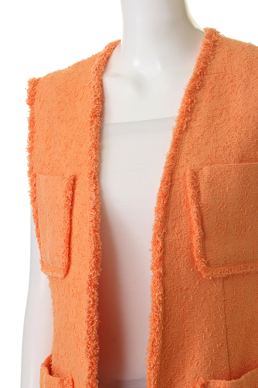 BEIGE，(ベイジ，)｜DAHLIA(ダリア)/ツイードジレ/オレンジ の通販