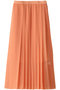 PARM/プリーツスカート ベイジ，/BEIGE， オレンジ