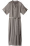 YEW/シャツワンピース ベイジ，/BEIGE， グレー