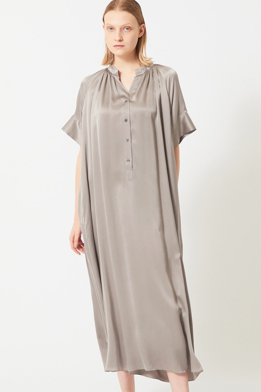 BEIGE，(ベイジ，)｜YEW/シャツワンピース/グレー の通販｜ELLESHOP