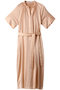 YEW/シャツワンピース ベイジ，/BEIGE， ピーチ