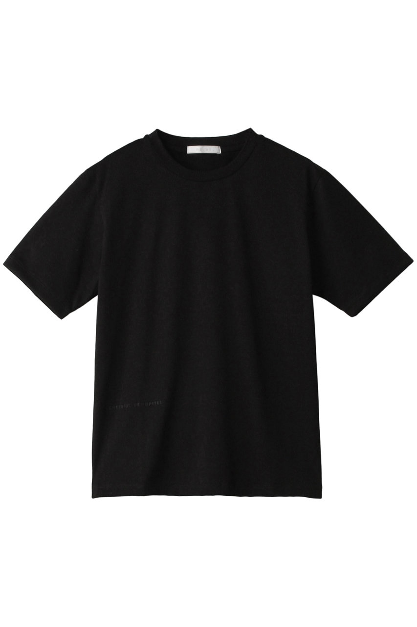 BEIGE， HORSETAIL（ホースティル）/メッセージTシャツ (ブラック, 4) ベイジ， ELLE SHOP