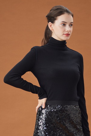 ベイジ，/BEIGE，のFORD （フォード）/ハイネックニット(110300/110301)