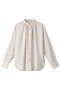 STOW（ストー）/バンドカラーブラウス ベイジ，/BEIGE， Ecru