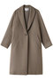 PASSY（パッシー）/ノーカラーロングコート ベイジ，/BEIGE， Mocha