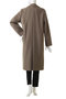PASSY（パッシー）/ノーカラーロングコート ベイジ，/BEIGE，