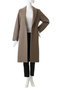 PASSY（パッシー）/ノーカラーロングコート ベイジ，/BEIGE，