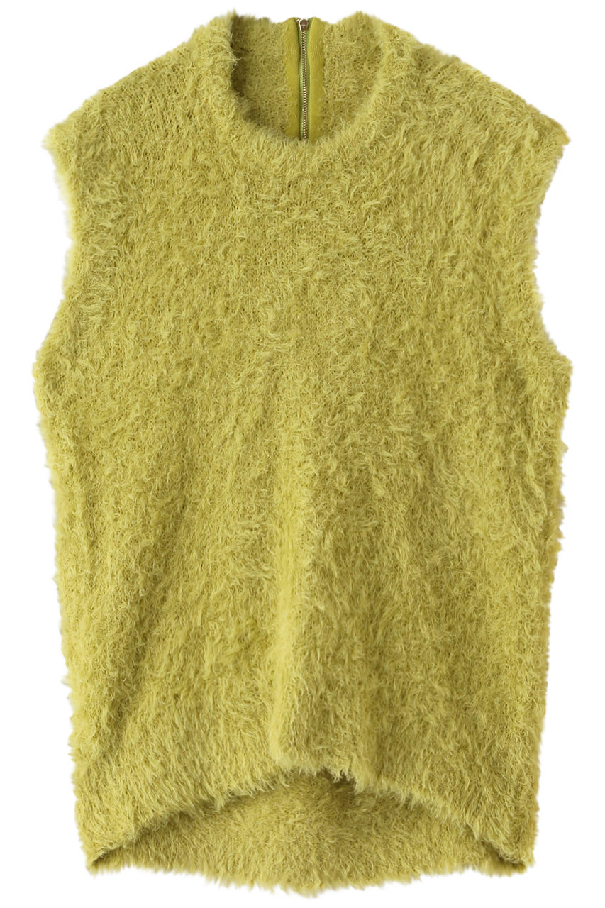 BEIGE， MATHILDE（マチルド）/ニットベスト (Chartreuse, 4) ベイジ， ELLE SHOP