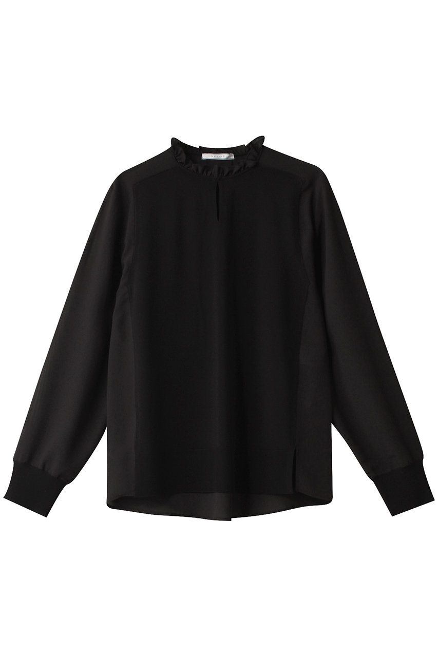 BEIGE， CLARISSE（クラリス）/ロングブラウス (Black, 4) ベイジ， ELLE SHOP