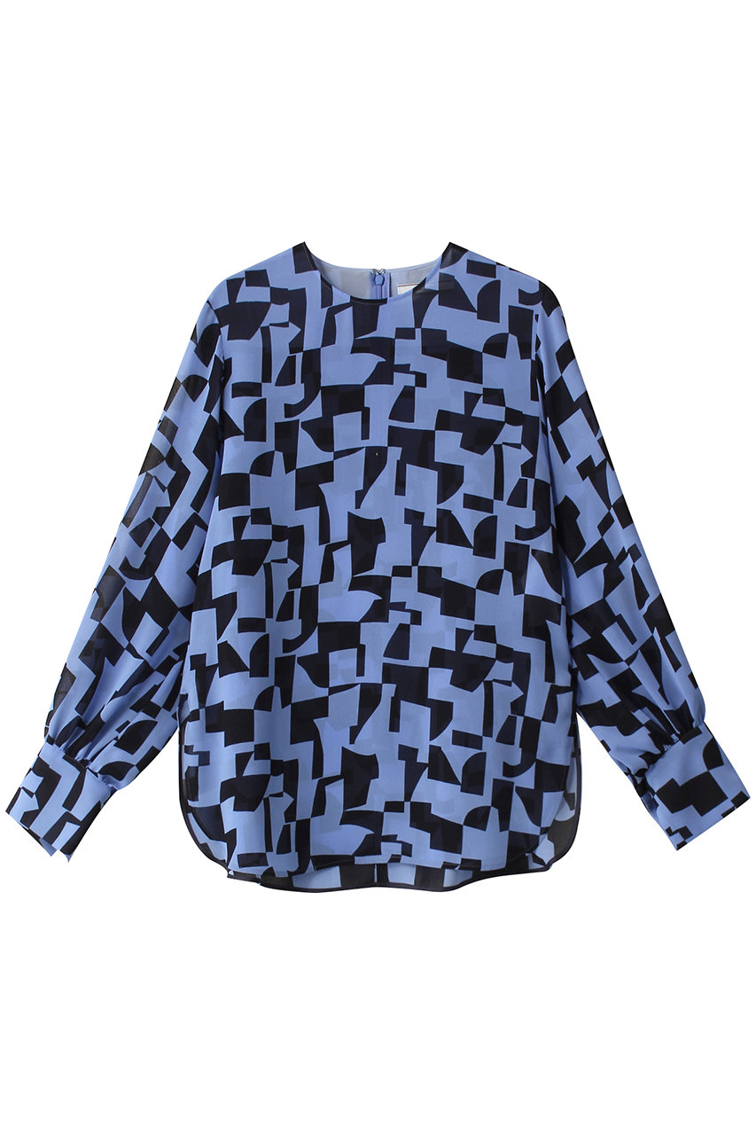 BEIGE, LUCIE(リュシー)/ノーカラーブラウス (Sax × Navy, 2) ベイジ, ELLE SHOP BEIGE, LUCIE(リュシー)/ノーカラーブラウス (Sax × Navy, 2) ベイジ, ELLE SHOP