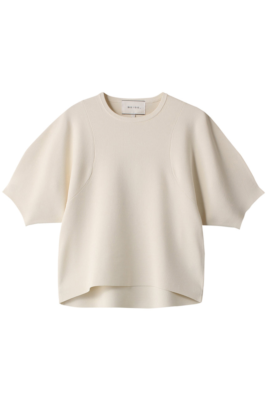BEIGE, LAURA(ロラ)/ハーフスリーブニットトップス (Ecru, 4) ベイジ, ELLE SHOP BEIGE, LAURA(ロラ)/ハーフスリーブニットトップス (Ecru, 4) ベイジ, ELLE SHOP