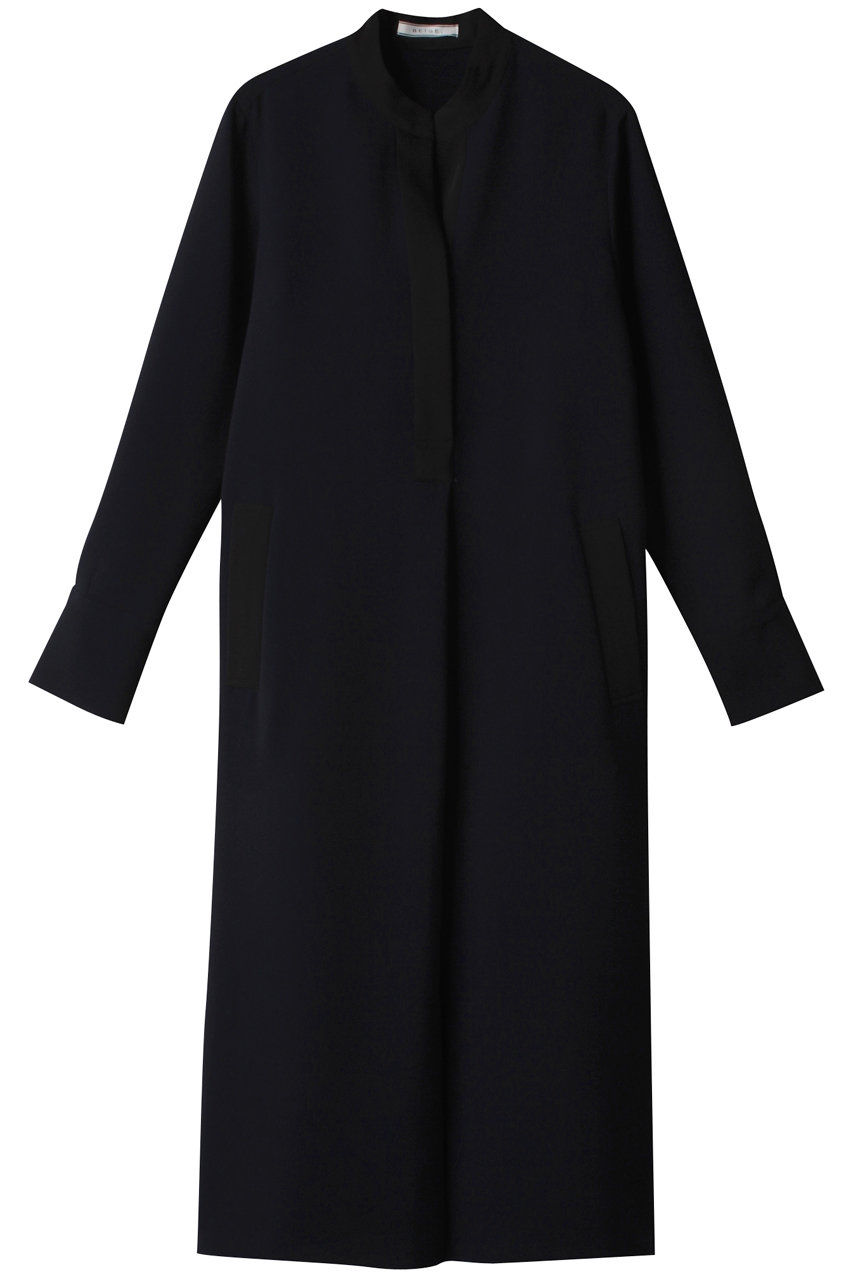 BEIGE, REINE(レーヌ)/スキッパードレス (Navy×Black, 2) ベイジ, ELLE SHOP BEIGE, REINE(レーヌ)/スキッパードレス (Navy×Black, 2) ベイジ, ELLE SHOP