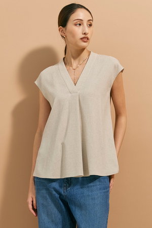 ベイジ，/BEIGE，のCAROLE（キャロル）/ペプラムブラウス(110400/110402)