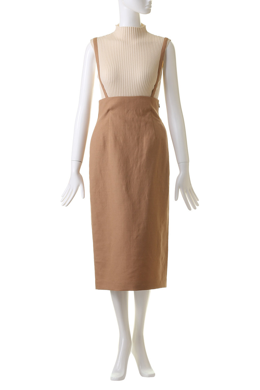 美品　BEIGE ベージ　Iライン　レーススカート ブラウン　4 Lace Ladies Iライン ペンシル ロング スカート レディース