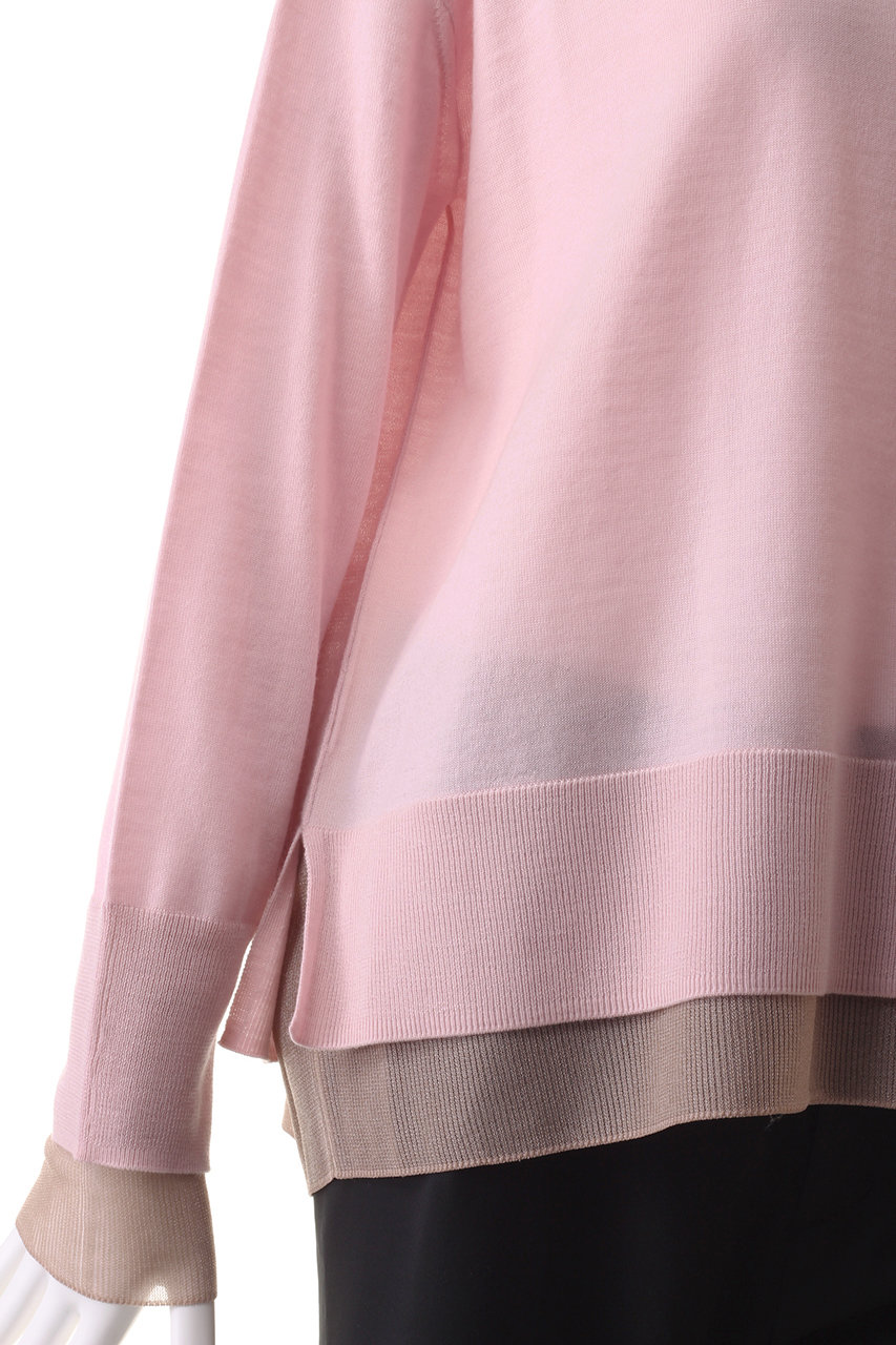 専用BEIGE, ベイジ 　4 【VERY掲載】クルーネックニット　LIART BEIGE，(ベイジ，)｜LA MONNAIE（ラモネ）/クルーネックニット