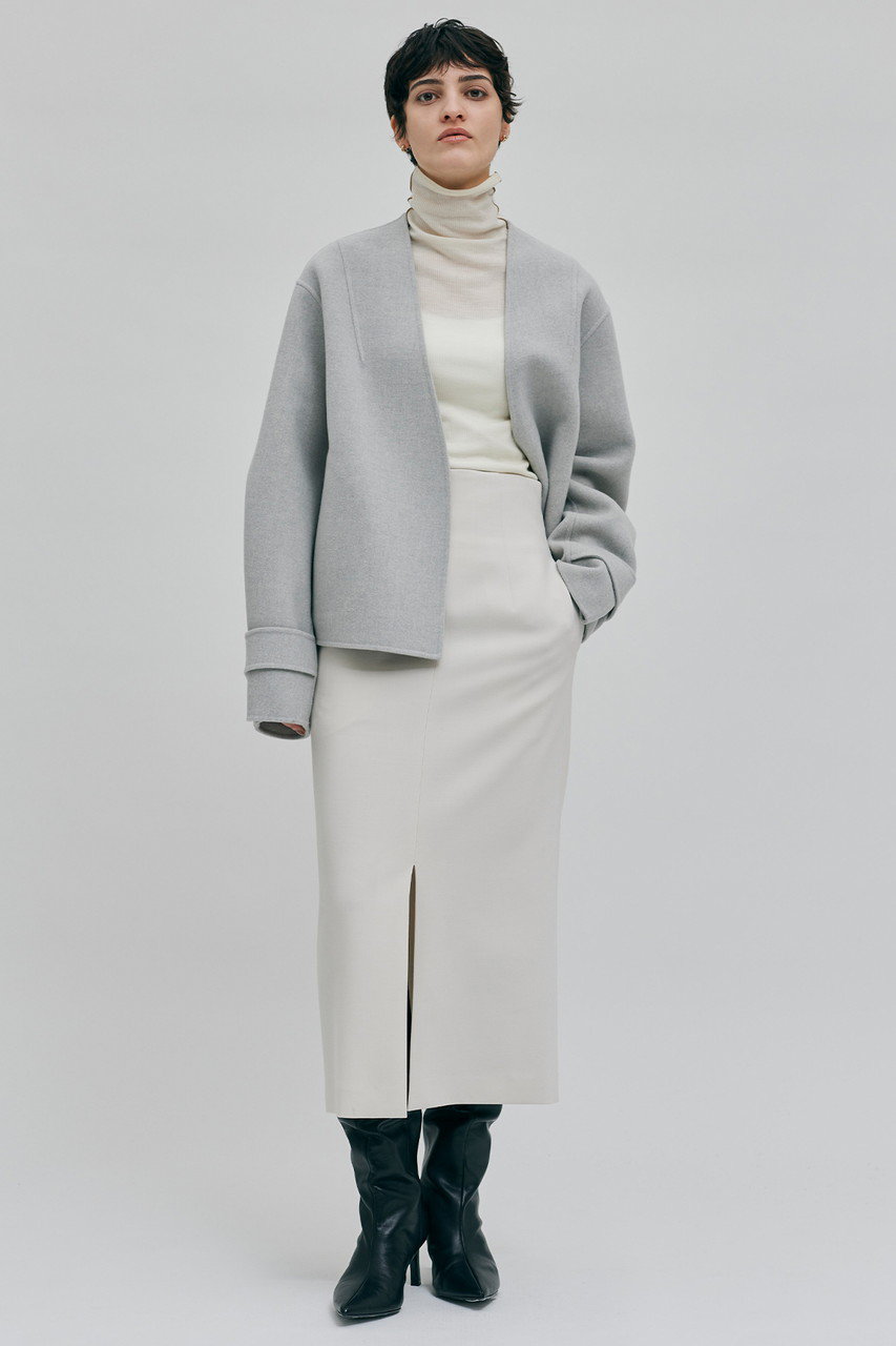 BEIGE，(ベイジ，)｜GRASSE（グラス）/リバーウールクロップドコート/L  