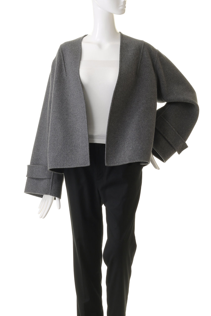 BEIGE, ベイジ GRASSE リバーウールクロップドショートコート