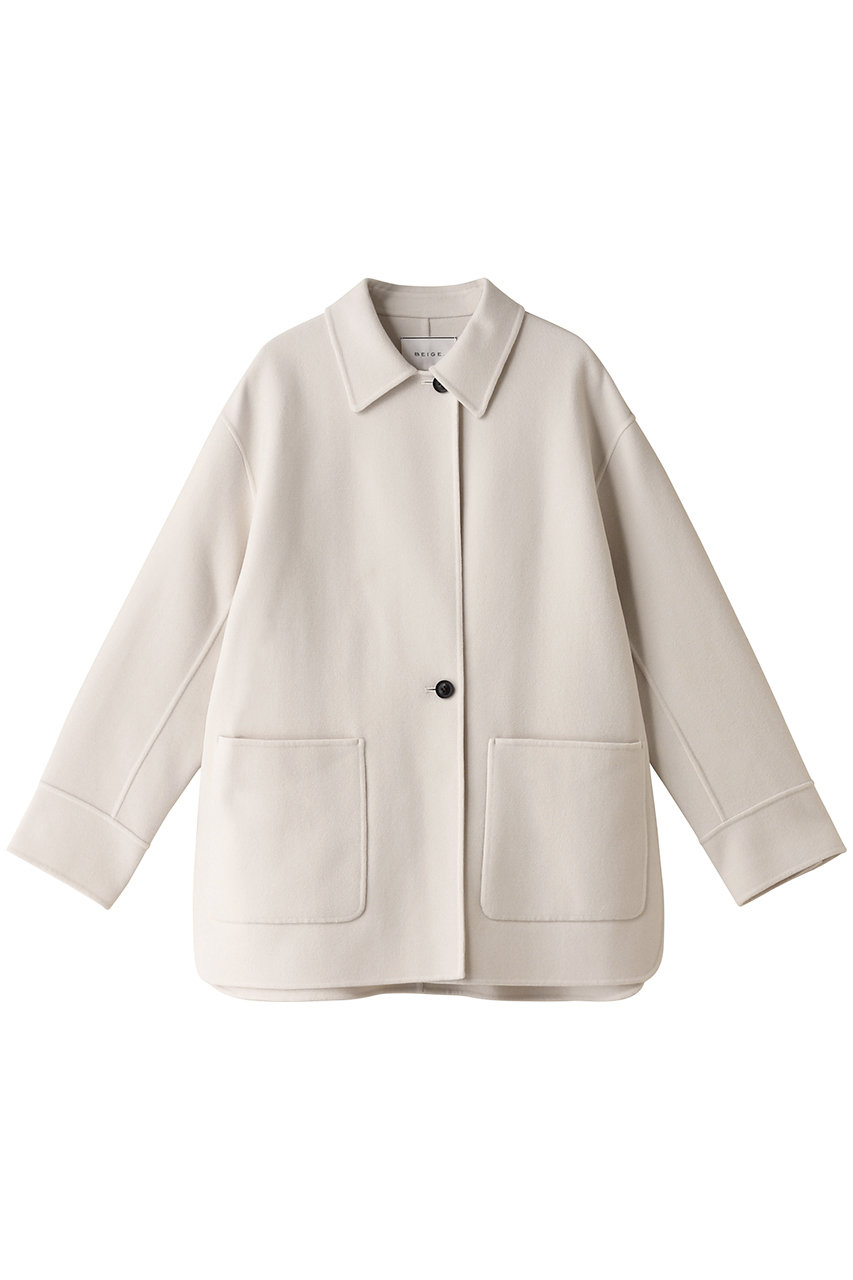 BEIGE, GRASSE(グラス)/ショートコート (Ecru, 4) ベイジ, ELLE SHOP BEIGE, GRASSE(グラス)/ショートコート (Ecru, 4) ベイジ, ELLE SHOP
