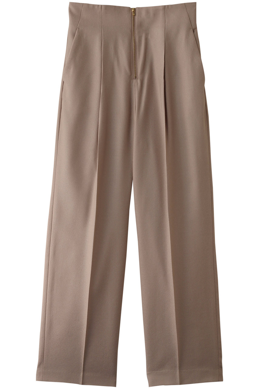 BEIGE, TERNES(テルヌ)/フロントジップワイドパンツ (Milk tea, 4) ベイジ, ELLE SHOP BEIGE, TERNES(テルヌ)/フロントジップワイドパンツ (Milk tea, 4) ベイジ, ELLE SHOP