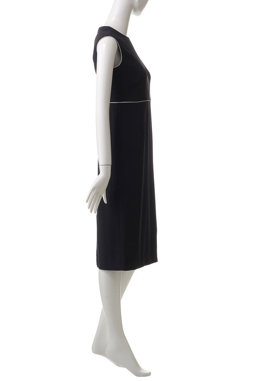 超美品ベイジ CINDY ワンピース ネイビー サイズ4 WEB＆一部店舗限定・L-size】CINDY / ラップドレス （ロング・マキシ丈