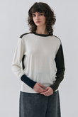BURNET（バーネット）/カラーミックスクルーネックトップ