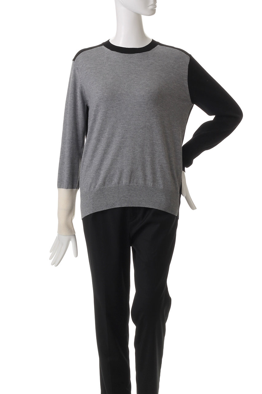 BEIGE, 今期物★BURNET /カラーミックストップス　ベイジ23100円 ベイジ, BEIGE, 【洗える】BURNET / カラーミックスクルーネック