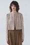 TEASEL（テーゼル）/ノーカラーツイードジャケット ベイジ，/BEIGE，