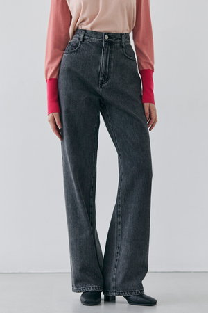 ベイジ，/BEIGE，のFICUS（フィカス）/デニムワイドストレートパンツ(110600/110604)