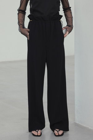 ベイジ，/BEIGE，のRUE（ルー）/ウエストゴムワイドストレートパンツ(110600/110601)