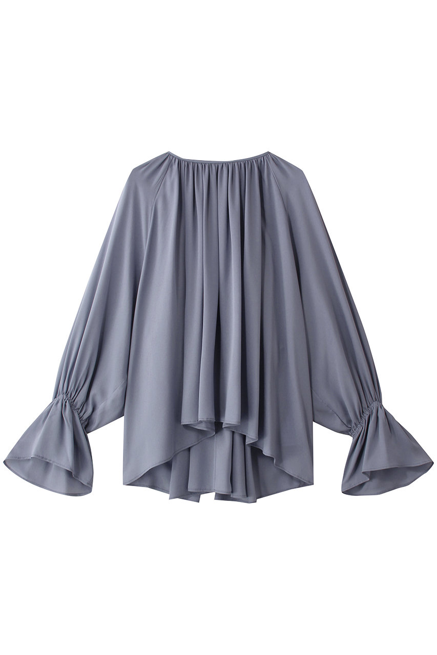 BEIGE, MUSCARI(ムスカリ)/ソフトシルクキャンディースリーブブラウス (Antique Blue, 4) ベイジ, ELLE SHOP BEIGE, MUSCARI(ムスカリ)/ソフトシルクキャンディースリーブブラウス (Antique Blue, 4) ベイジ, ELLE SHOP