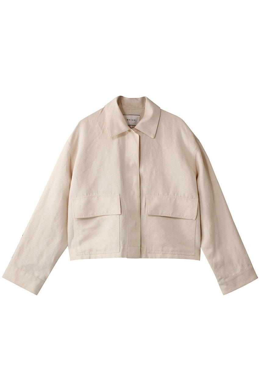 BEIGE, CUPHEA(クフェア)/アウトポケットジャケット (Ecru, 4) ベイジ, ELLE SHOP BEIGE, CUPHEA(クフェア)/アウトポケットジャケット (Ecru, 4) ベイジ, ELLE SHOP