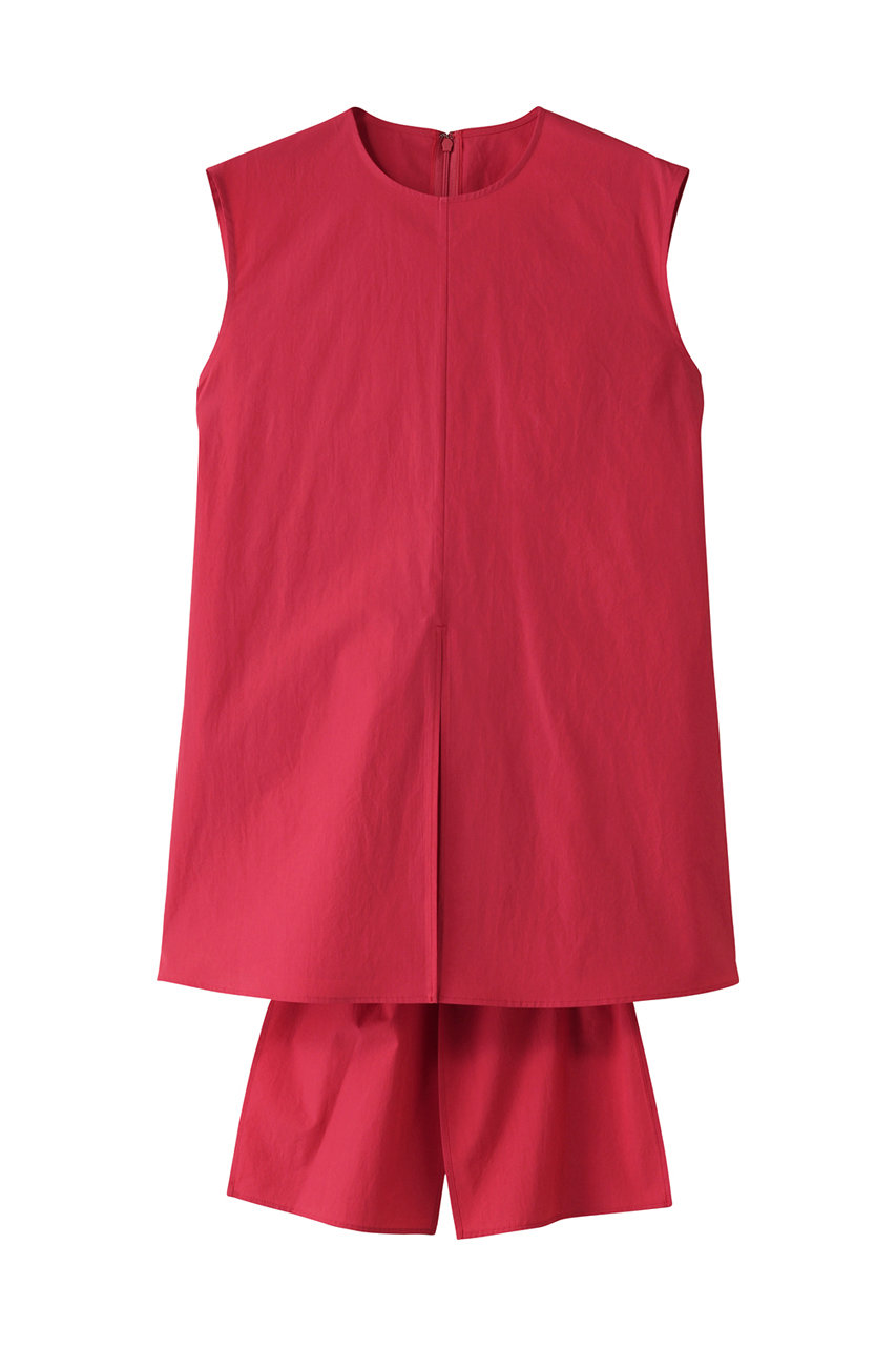BEIGE, MALLOW(マロウ)/バックリボンコットンノースリーブブラウス (Poppy Red, 4) ベイジ, ELLE SHOP BEIGE, MALLOW(マロウ)/バックリボンコットンノースリーブブラウス (Poppy Red, 4) ベイジ, ELLE SHOP