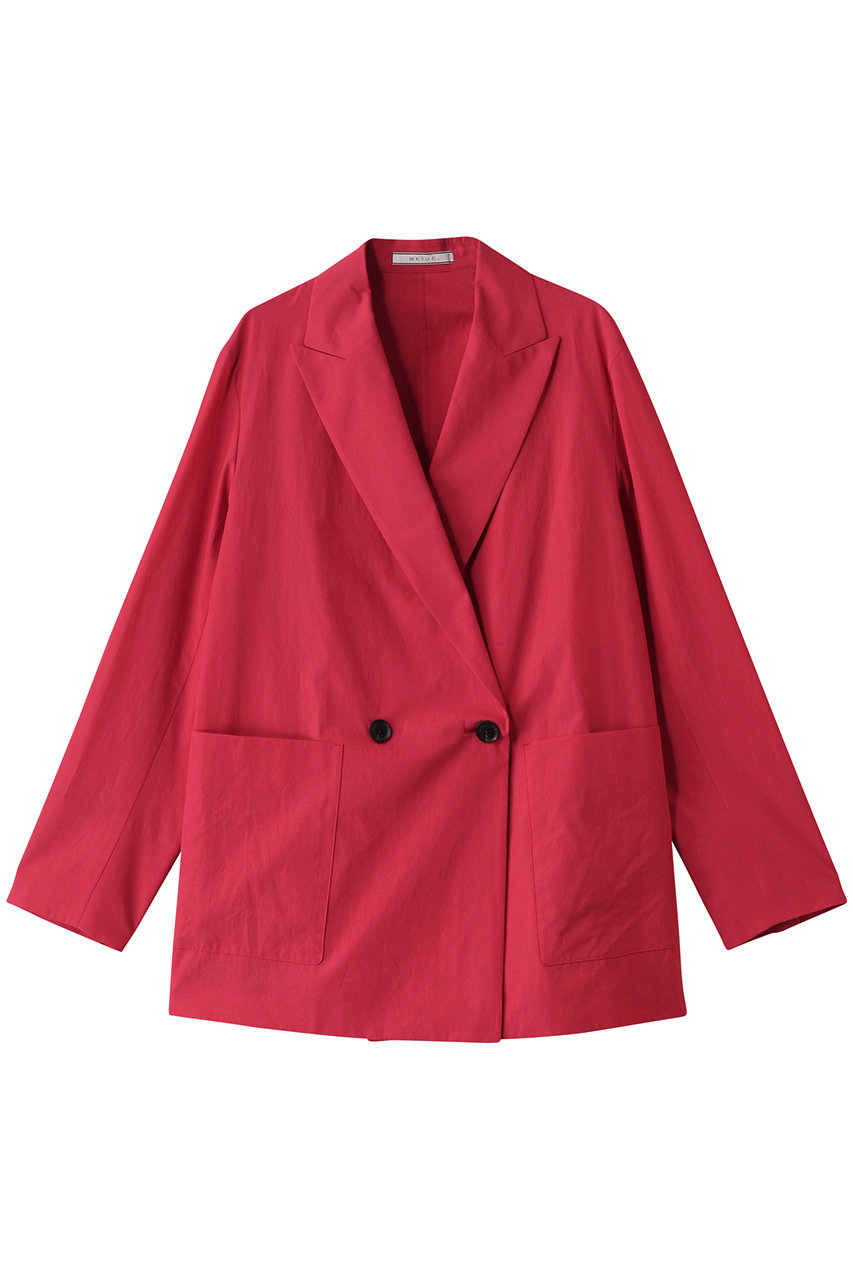 BEIGE, MALLOW(マロウ)/コットンテーラードオーバージャケット (Poppy Red, 4) ベイジ, ELLE SHOP BEIGE, MALLOW(マロウ)/コットンテーラードオーバージャケット (Poppy Red, 4) ベイジ, ELLE SHOP