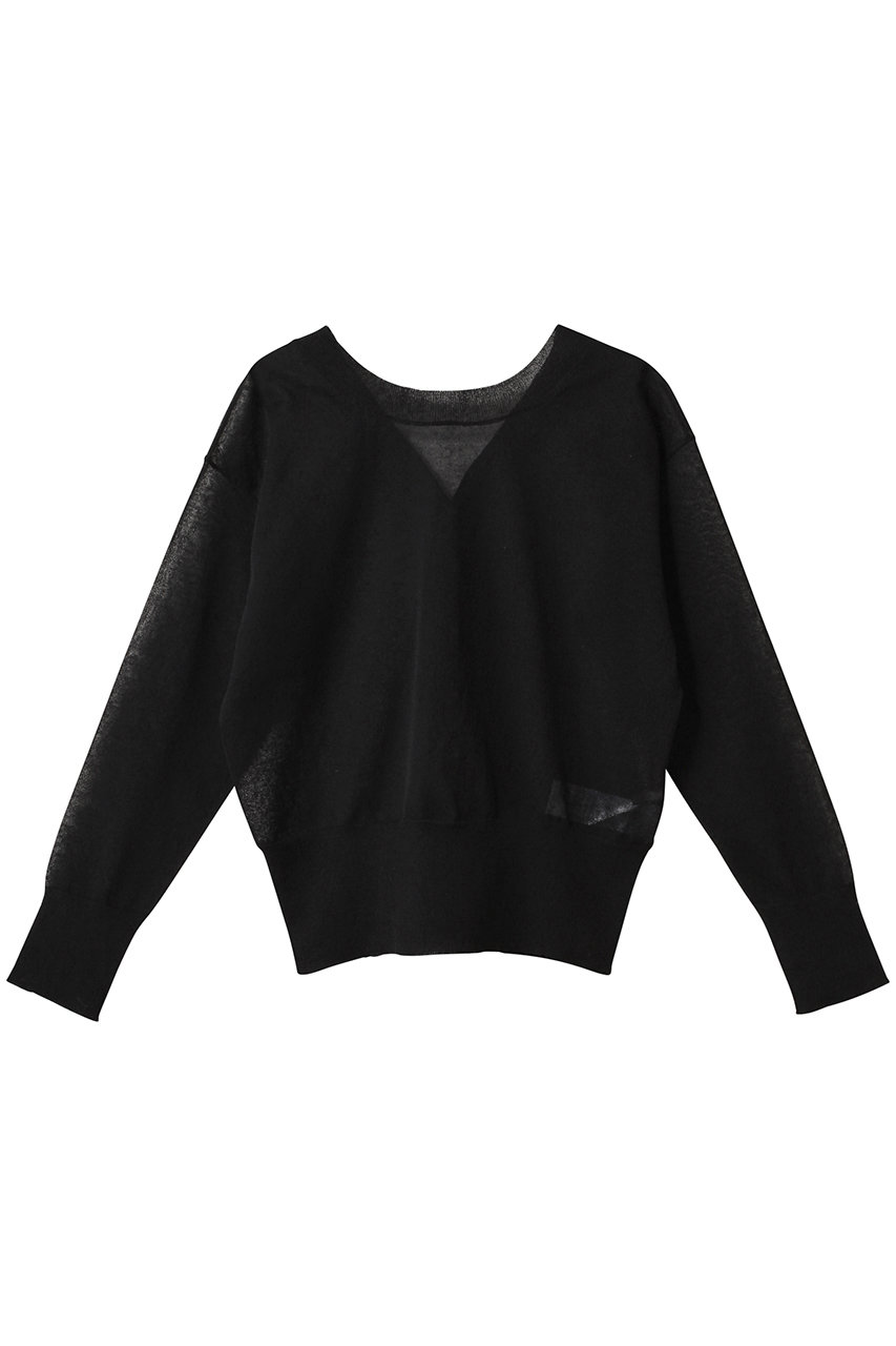 BEIGE, LUPINUS(ルピナス)/前後2WAYシアーニットカーディガン (Black, 4) ベイジ, ELLE SHOP BEIGE, LUPINUS(ルピナス)/前後2WAYシアーニットカーディガン (Black, 4) ベイジ, ELLE SHOP
