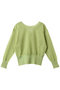 LUPINUS（ルピナス）/前後2WAYシアーニットカーディガン ベイジ，/BEIGE， Lime
