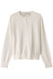 NADIA（ナディア）/バックオーガンジークルーネックカーディガン ベイジ，/BEIGE， Ecru