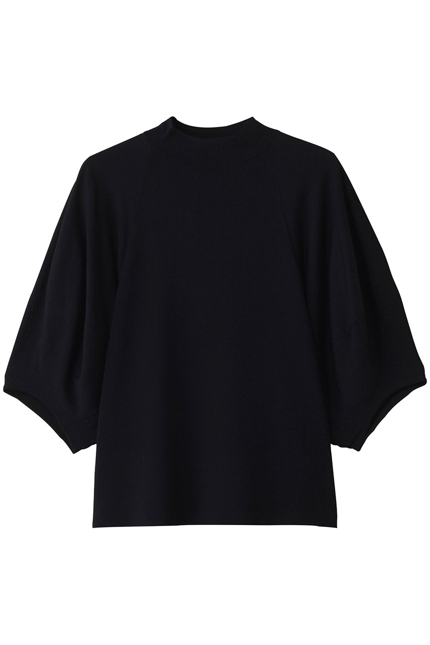 BEIGE, NADIA(ナディア)/ボリュームスリーブ半袖ボトルネックニット (Navy, 4) ベイジ, ELLE SHOP BEIGE, NADIA(ナディア)/ボリュームスリーブ半袖ボトルネックニット (Navy, 4) ベイジ, ELLE SHOP