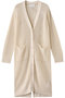OPTICAL（オプティカル）/ペーパーヤーンVネックロングカーディガン ベイジ，/BEIGE， Ecru