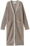 OPTICAL（オプティカル）/ペーパーヤーンVネックロングカーディガン ベイジ，/BEIGE， Flax
